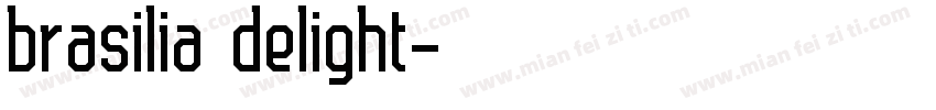 brasilia delight字体转换